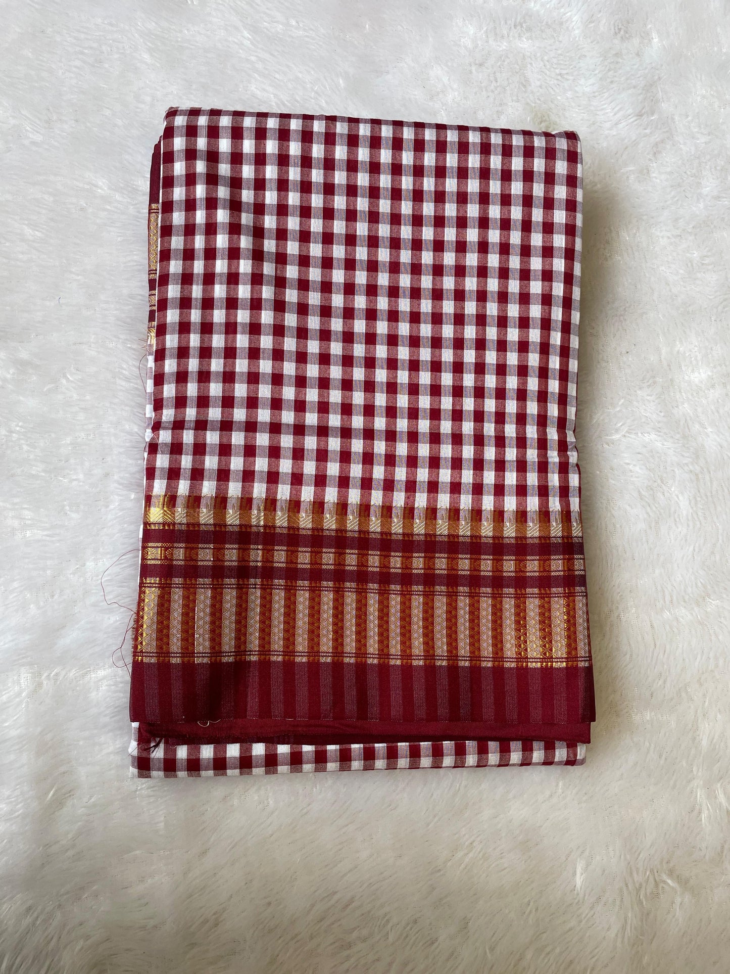 Chacolate Tana checks Ilkal Saree
