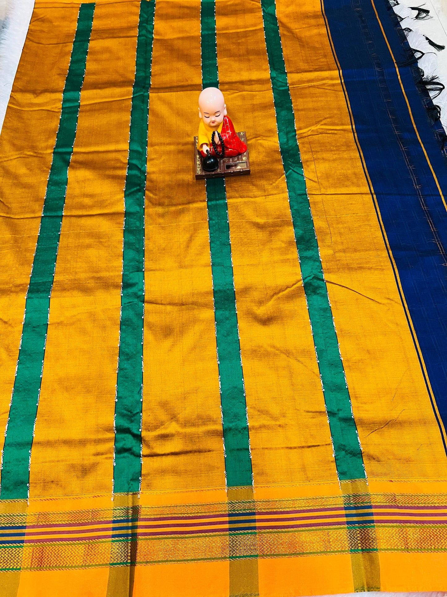 Double Zigzag Masarised Cotton Saree