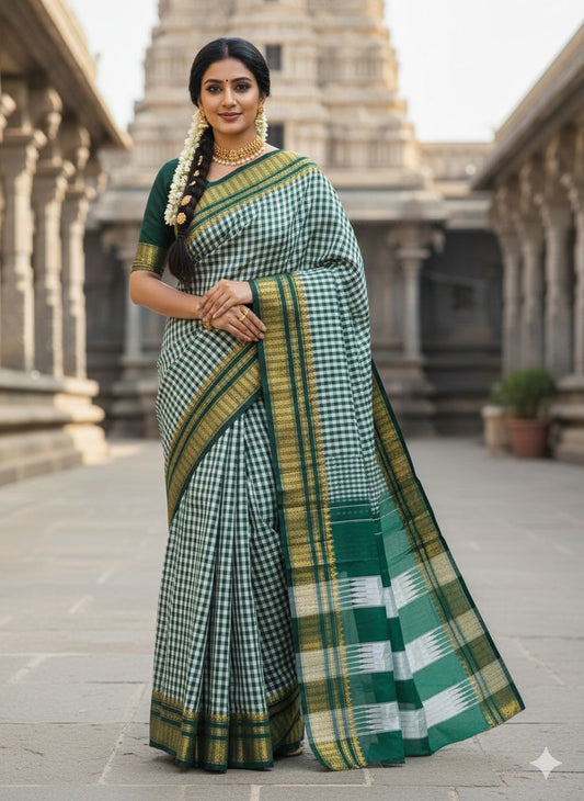 GreenTana checks Ilkal Saree