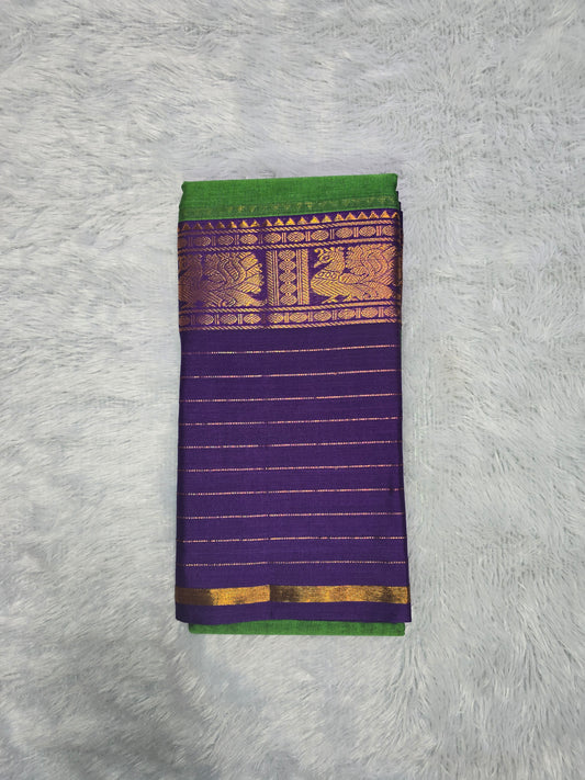 Royal Green Nalini Narayanpeth Cotton Saree